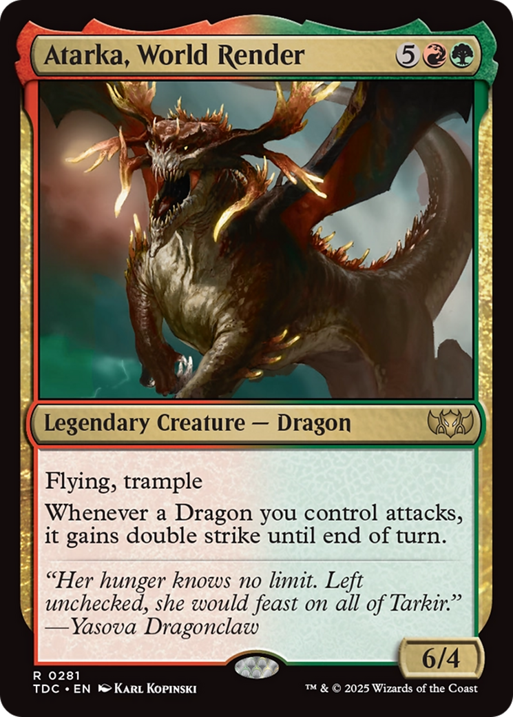 Atarka, World Render (281) - Commander: Tarkir: Dragonstorm