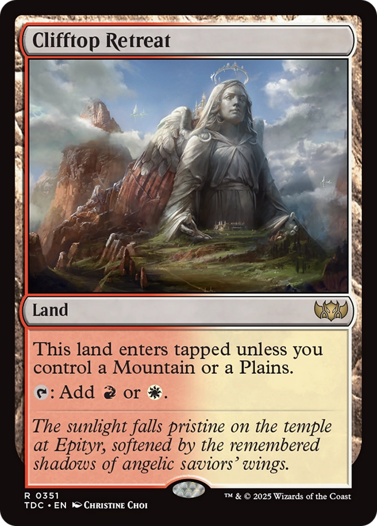 Clifftop Retreat (351) - Commander: Tarkir: Dragonstorm