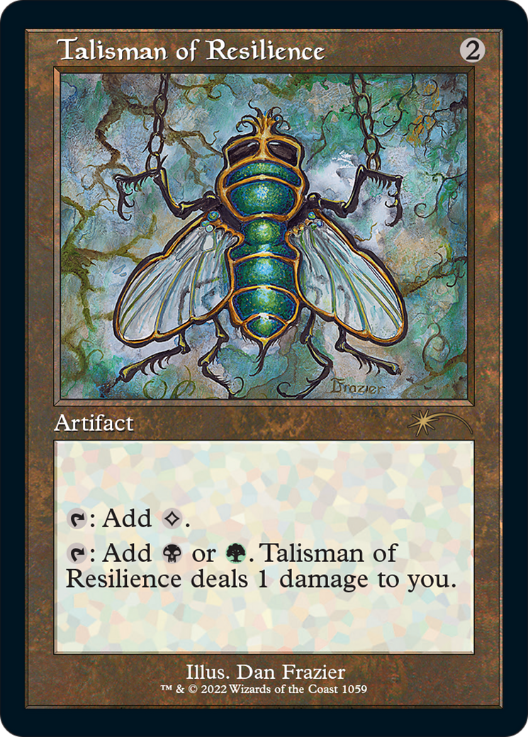 Talisman of Resilience (Retro) (1059) Etched Foil - Secret Lair Drop