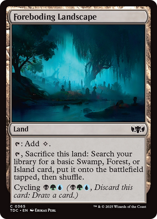 Foreboding Landscape (365) - Commander: Tarkir: Dragonstorm