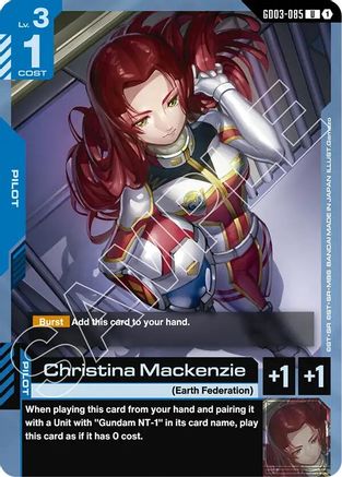 Christina Mackenzie (GD03-085) - Steel Requiem