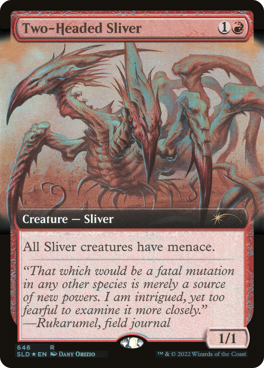 Two-Headed Sliver (Extended Art) (646) Foil - Secret Lair Drop