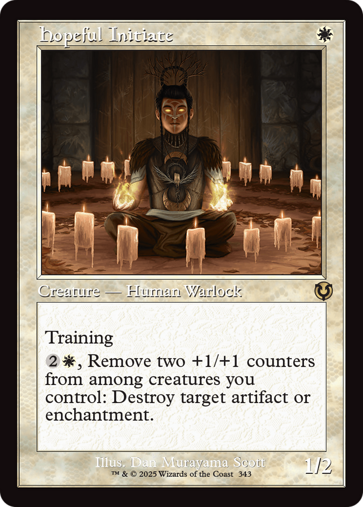Hopeful Initiate (Retro Frame) (343) - Innistrad Remastered