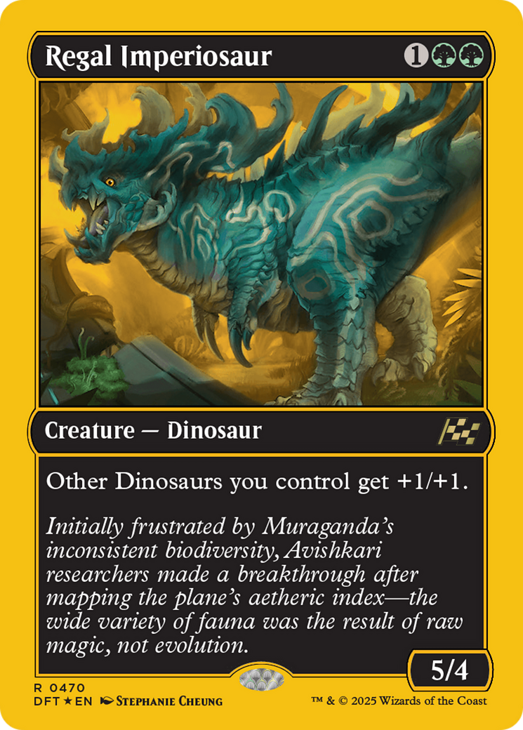 Regal Imperiosaur (First-Place Foil) Foil (470) - Aetherdrift