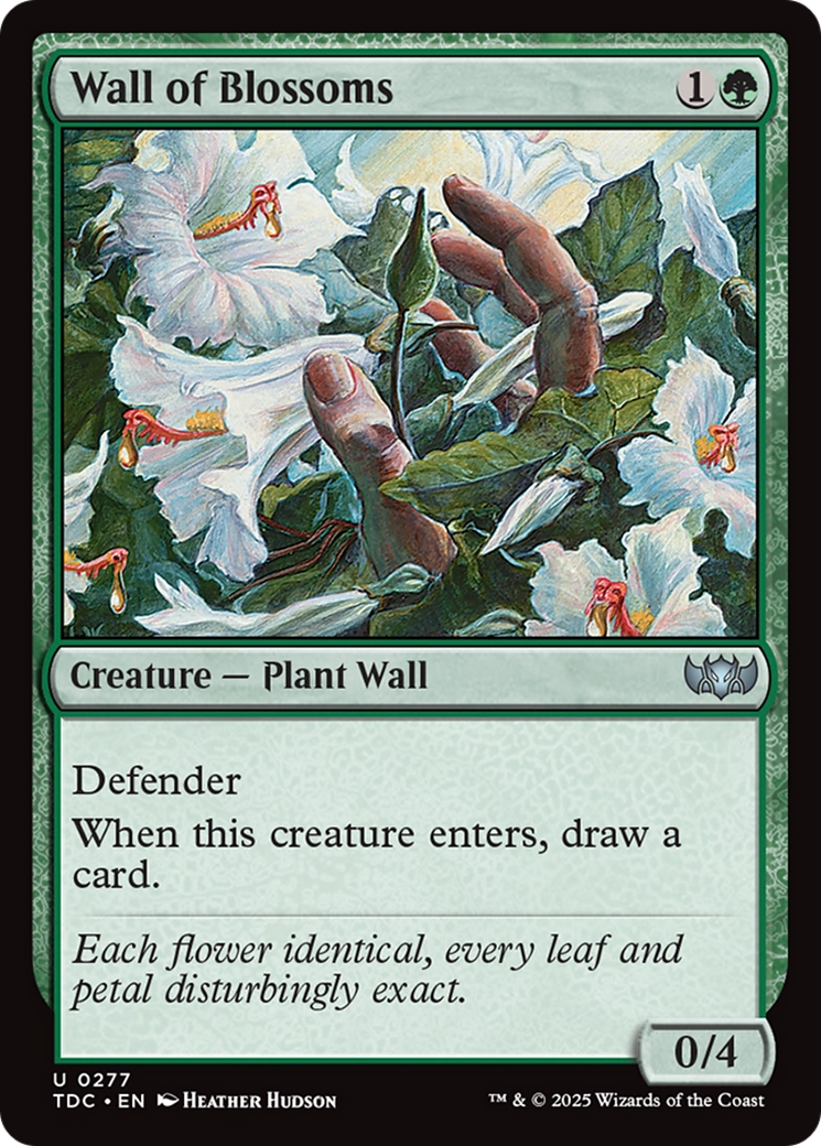 Wall of Blossoms (277) - Commander: Tarkir: Dragonstorm