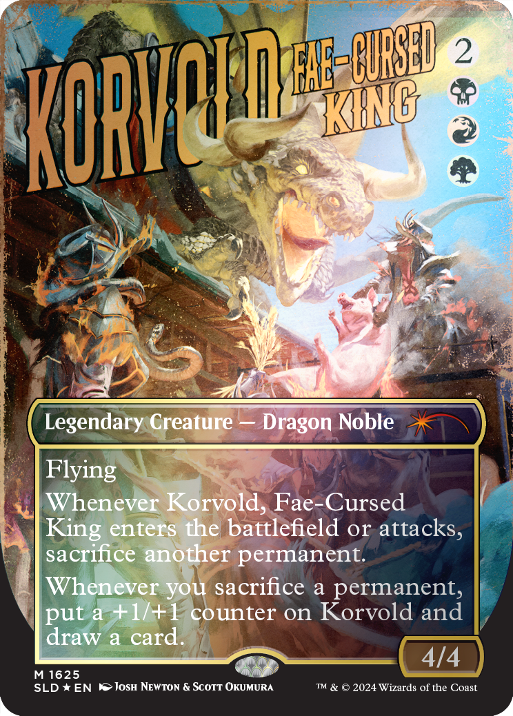 Korvold, Fae-Cursed King (Rainbow Foil) (1625) Foil - Secret Lair Drop Series