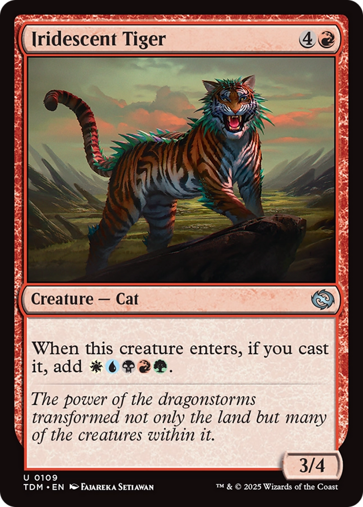 Iridescent Tiger (109) - Tarkir: Dragonstorm