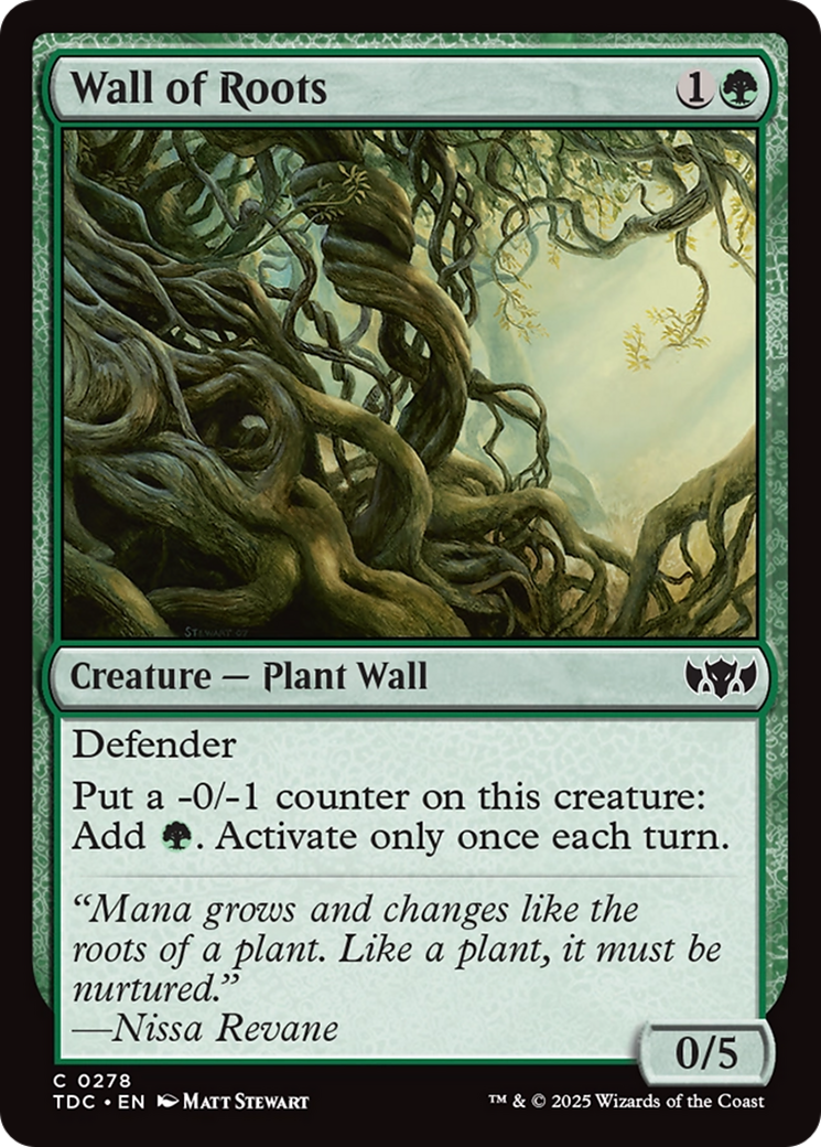 Wall of Roots (278) - Commander: Tarkir: Dragonstorm