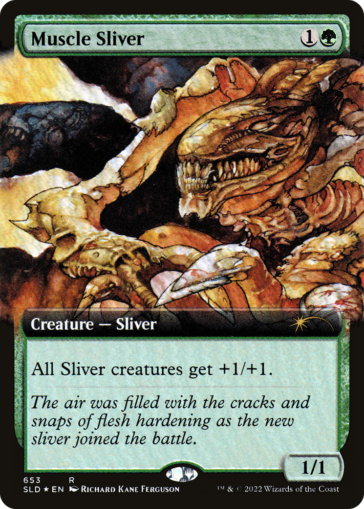 Muscle Sliver (Extended Art) (653) Foil - Secret Lair Drop