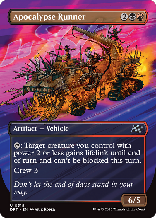 Apocalypse Runner (Borderless) Foil (319) - Aetherdrift