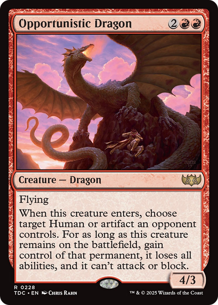 Opportunistic Dragon (228) - Commander: Tarkir: Dragonstorm