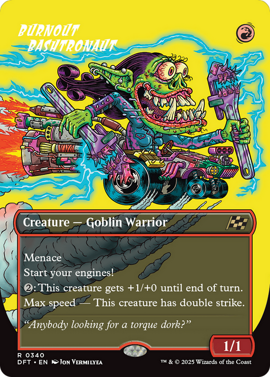 Burnout Bashtronaut (Borderless) Foil (340) - Aetherdrift