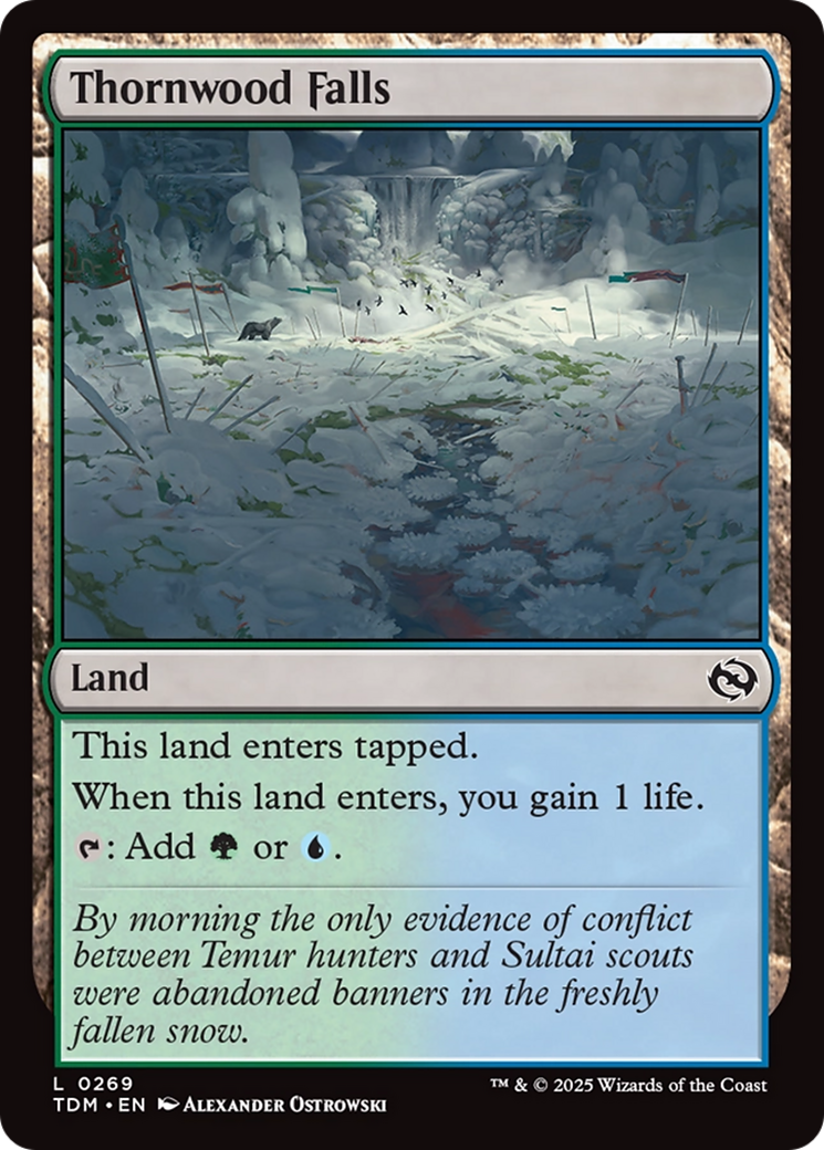 Thornwood Falls (269) Foil - Tarkir: Dragonstorm