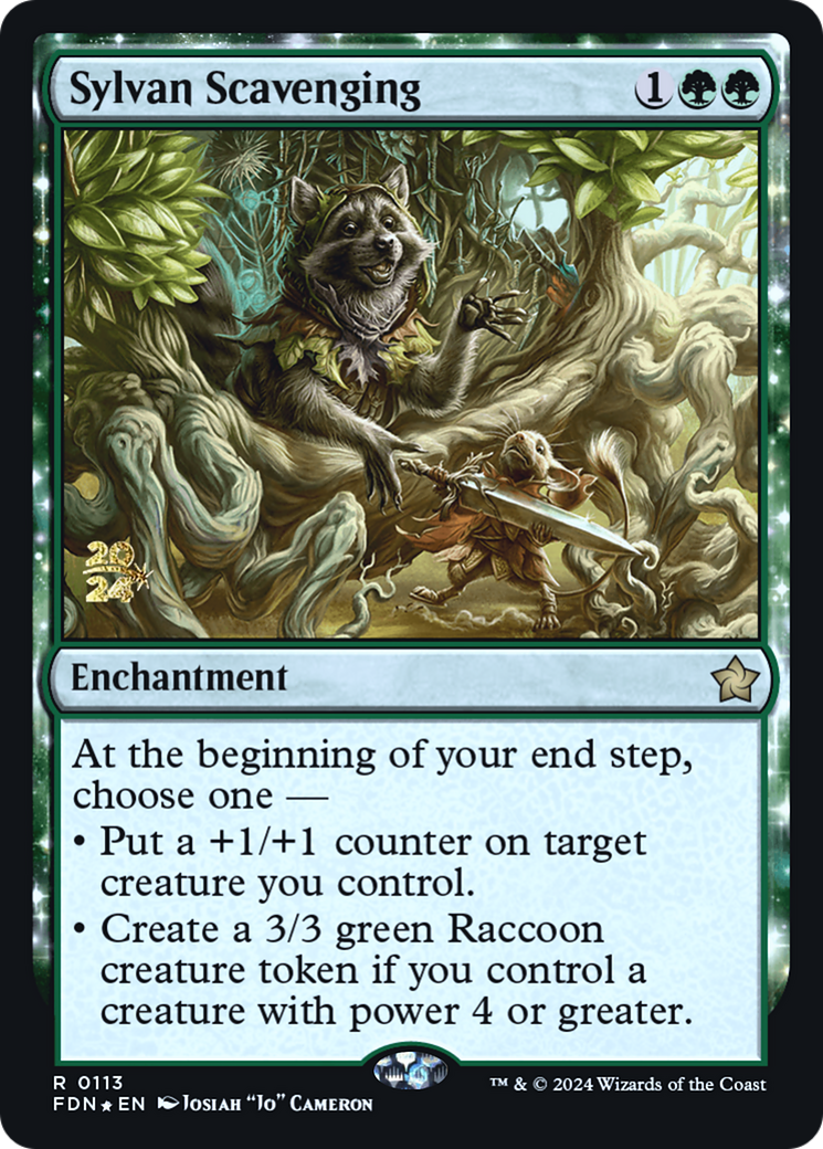 Sylvan Scavenging: (enchantment) Foil (113S)