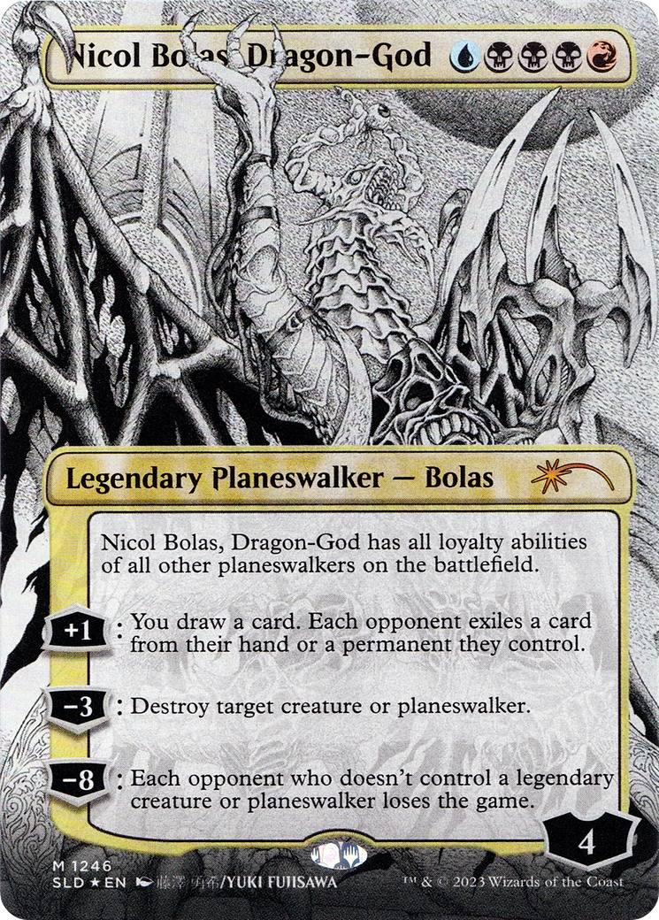 Nicol Bolas, Dragon-God (1246) Foil - Secret Lair Drop