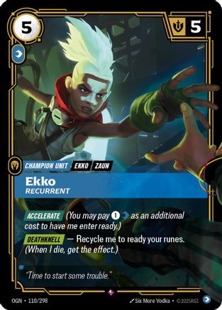 Ekko – Recurrent (110) Foil - Origins