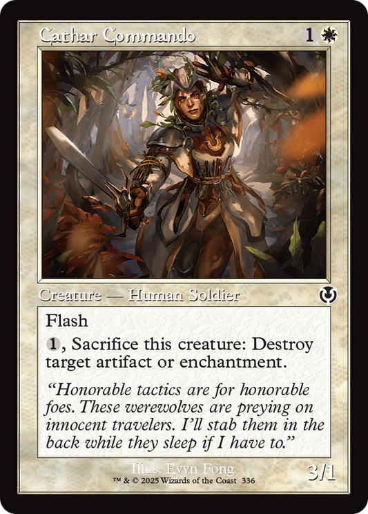 Cathar Commando (Retro Frame) (336) - Innistrad Remastered
