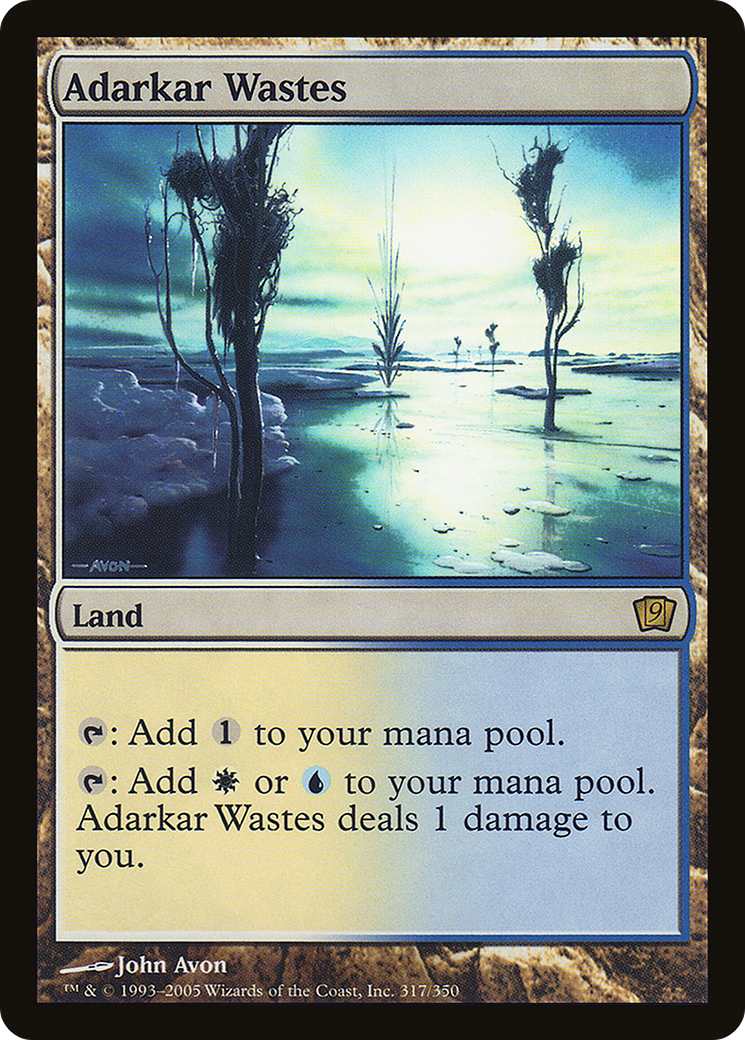 Adarkar Wastes (317★) Foil - Ninth Edition