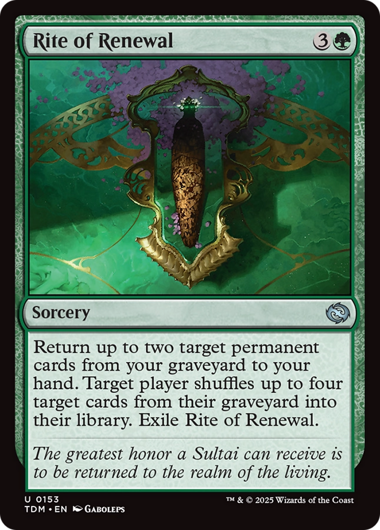 Rite of Renewal (153) - Tarkir: Dragonstorm