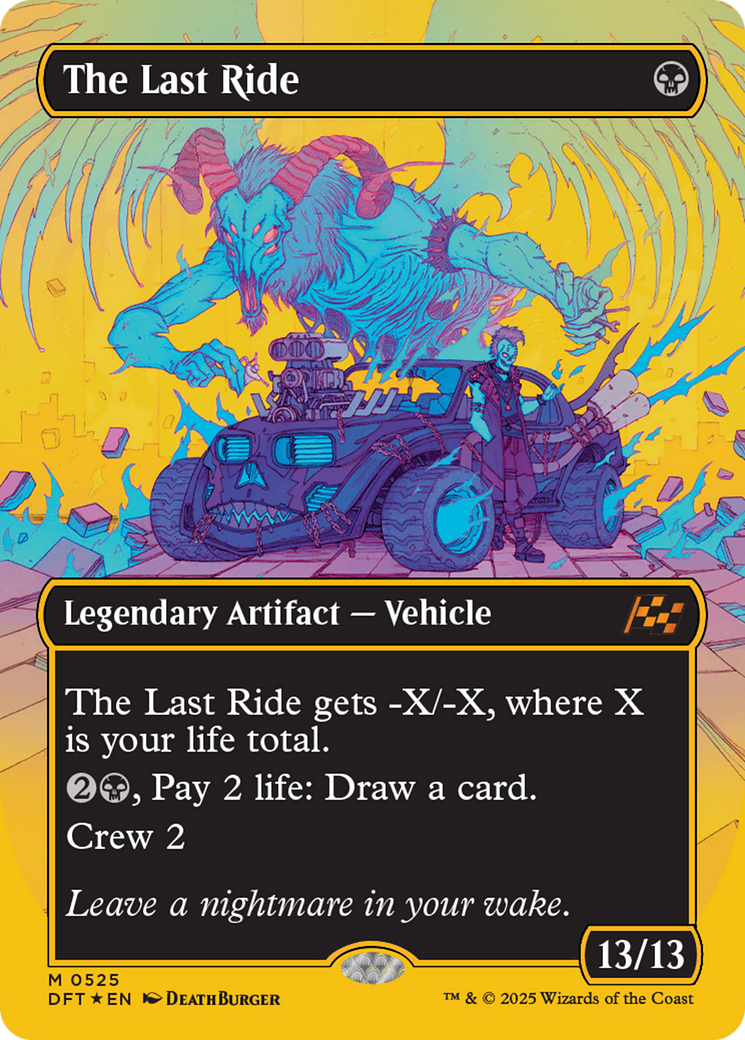 The Last Ride (Borderless) (First-Place Foil) Foil (525) - Aetherdrift