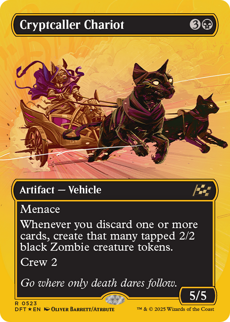 Cryptcaller Chariot (Borderless) (First-Place Foil) Foil (523) - Aetherdrift