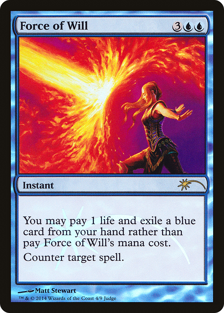 Force of Will (004) Foil - Judge Gift Cards 2014