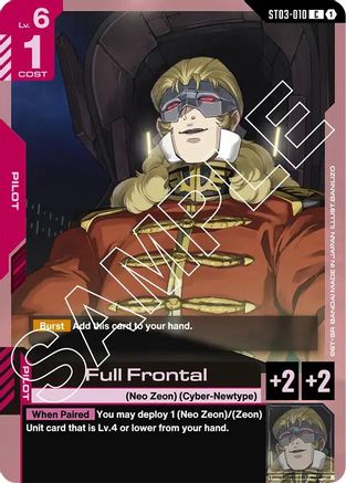Full Frontal (ST03-010) - Starter Deck 03: Zeons Rush