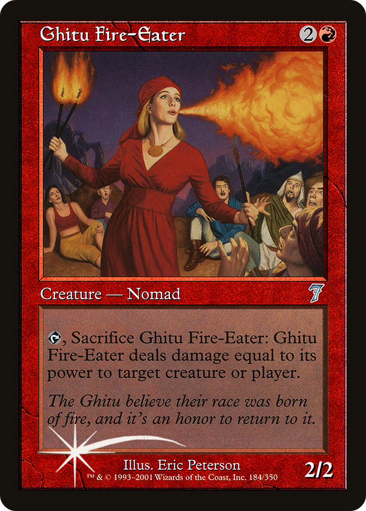 Ghitu Fire-Eater (184) Foil - Seventh Edition