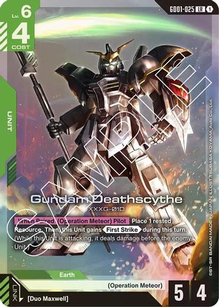 Gundam Deathscythe (GD01-025) Holofoil - Newtype Rising