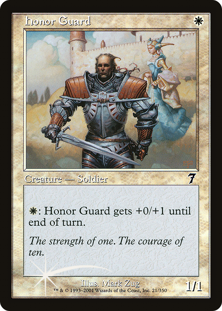 Honor Guard (021) Foil - Seventh Edition