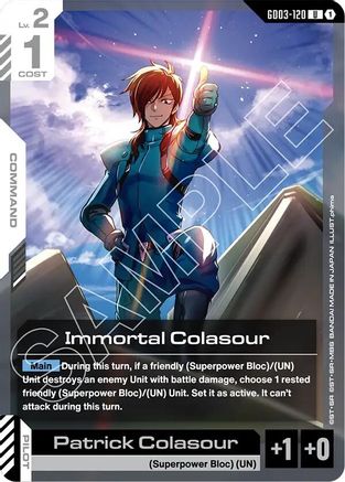 Immortal Colasour (GD03-120) - Steel Requiem