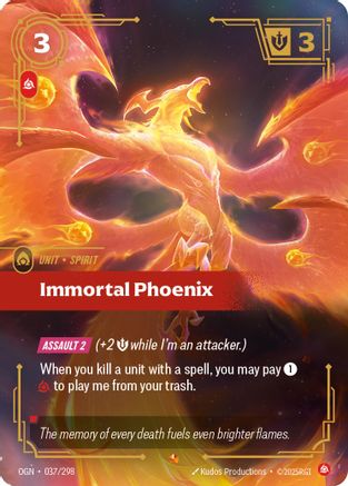 Immortal Phoenix (037) Foil - Origins