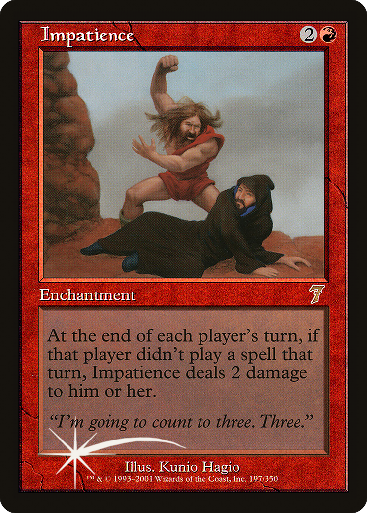 Impatience (197) Foil - Seventh Edition