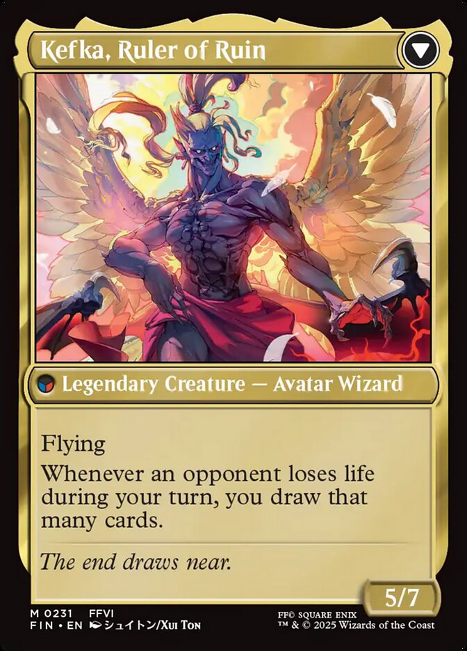 Kefka, Court Mage // Kefka, Ruler of Ruin (231) Foil - FINAL FANTASY