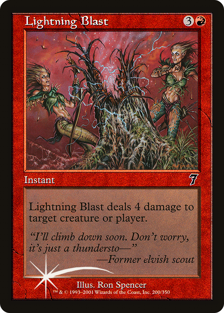 Lightning Blast (200) Foil - Seventh Edition