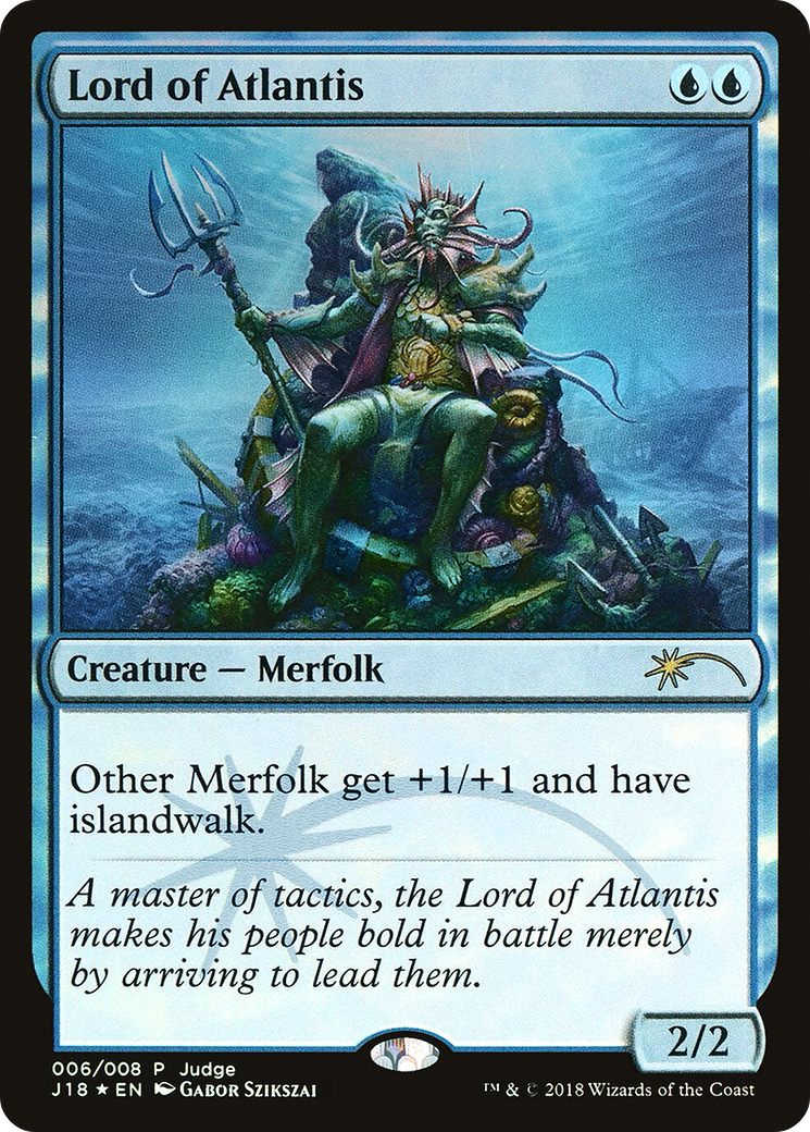 Lord of Atlantis (006) Foil - Judge Gift Cards 2018