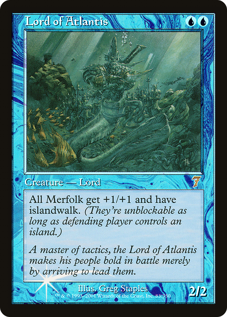 Lord of Atlantis (083) Foil - Seventh Edition