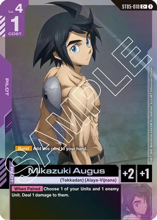 Mikazuki Augus (C+) (ST05-010) Holofoil - Starter Deck 05: Iron Bloom