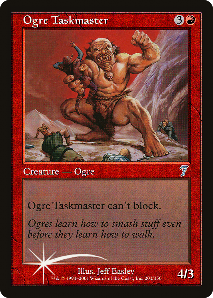 Ogre Taskmaster (203) Foil - Seventh Edition