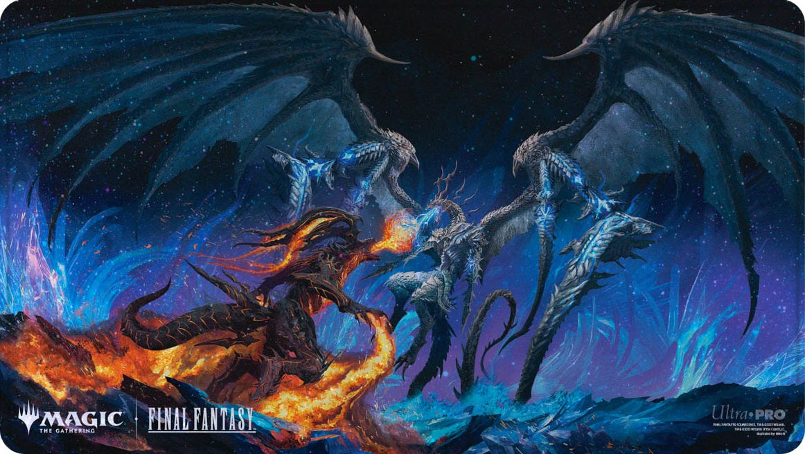 FINAL FANTASY Playmat Holofoil Bahamut and Ifrit