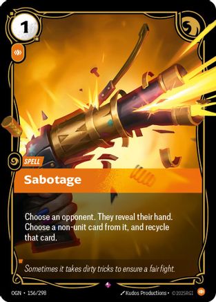 Sabotage (156) Foil - Origins