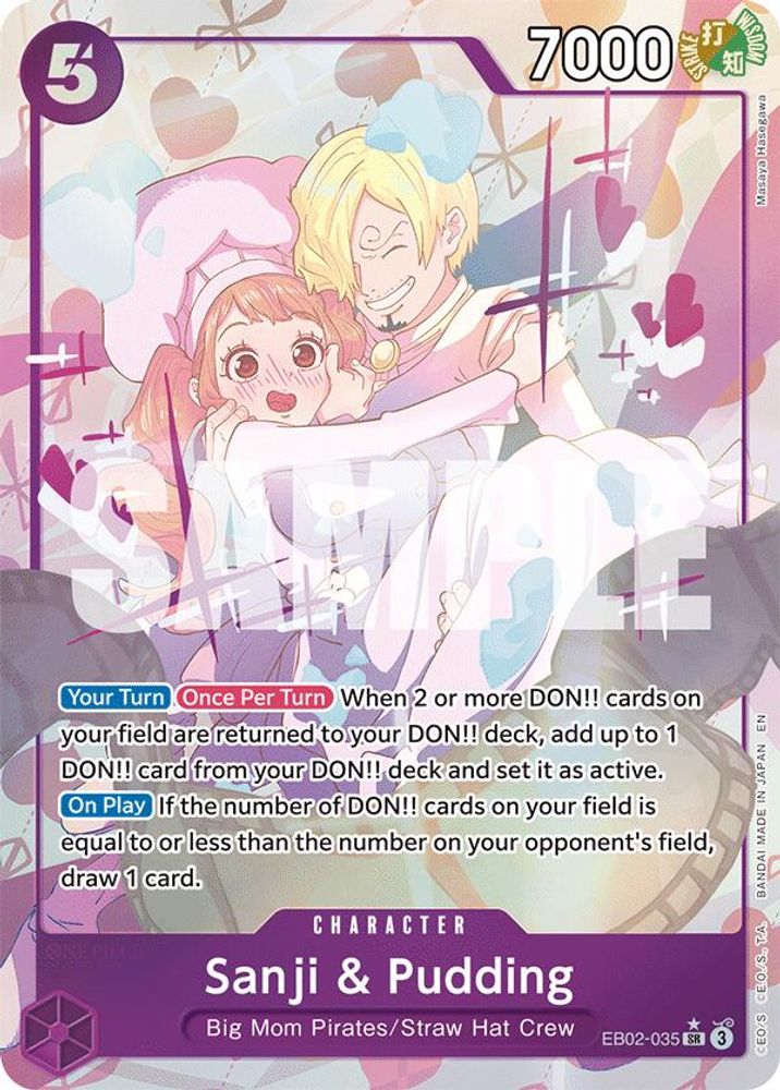 Sanji & Pudding (Alternate Art) (EB02-035) Foil
