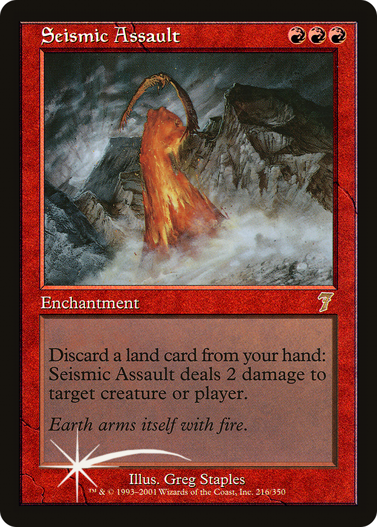 Seismic Assault (216) Foil - Seventh Edition