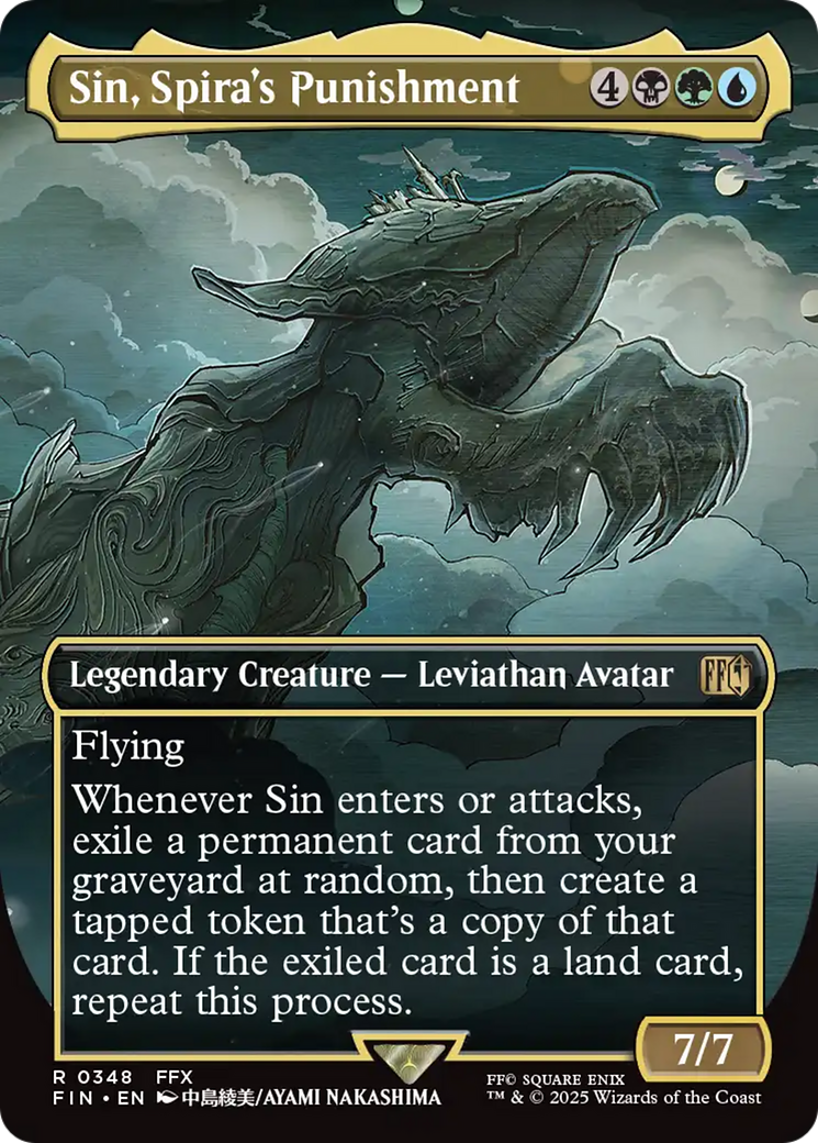 Sin, Spira's Punishment (Borderless) (348) Foil - FINAL FANTASY