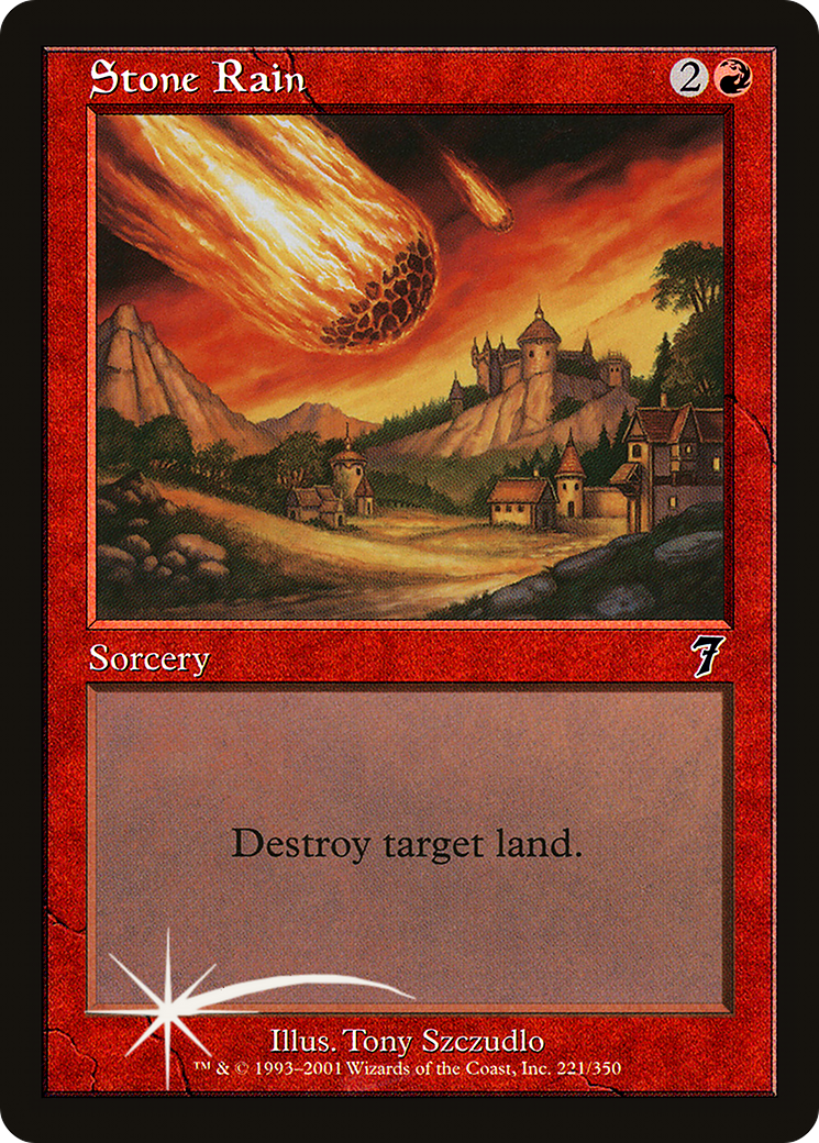 Stone Rain (221) Foil - Seventh Edition