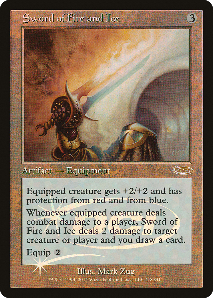 Sword of Fire and Ice (002) Foil - Judge Gift Cards 2011