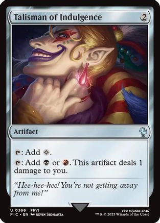Talisman of Indulgence (366) - Commander: FINAL FANTASY