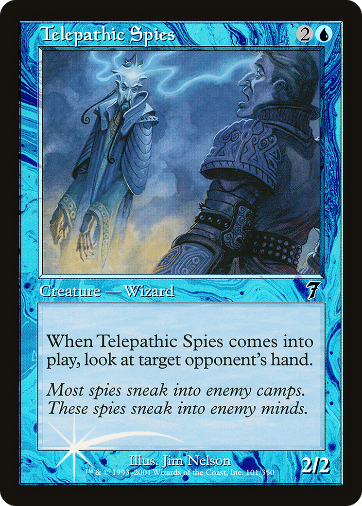 Telepathic Spies (101) Foil - Seventh Edition