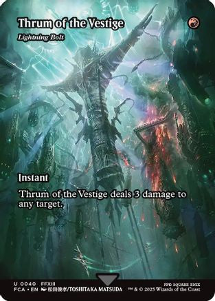 Thrum of the Vestige - Lightning Bolt (Showcase) (040) - FINAL FANTASY: Through the Ages