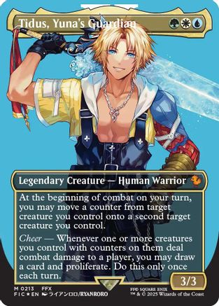 Tidus, Yuna's Guardian (Borderless) (213) Surge Foil - Commander: FINAL FANTASY